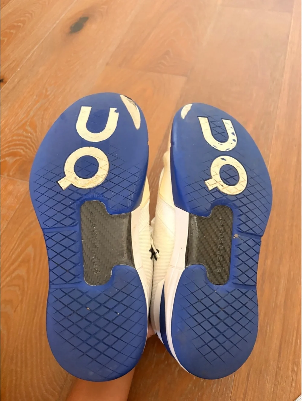 On Running The Rodger White Blue Tennis Pickleball Sneakers US 9.5